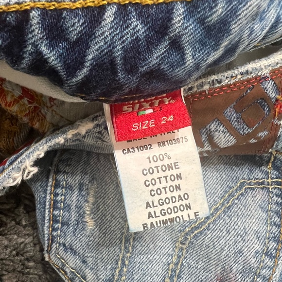 Miss Sixty Jeans Ripped Distressed Jean Shorts - 24 - Picture 8 of 16